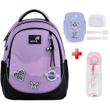 Рюкзак шкільний Kite Education Crush K26-700M-1  подарунок ланчбокс та пляшка  (на зріст дитини 130-145 см)