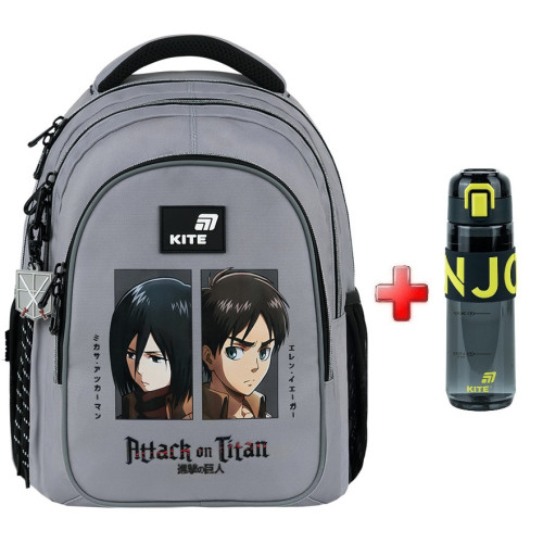Рюкзак Kite Education teens Attack on Titan AT26-8001M  подарунок пляшка  (на зріст дитини 130-145 см)