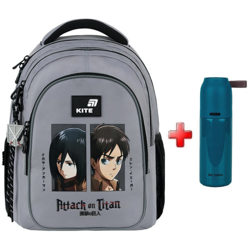 Рюкзак Kite Education teens Attack on Titan AT26-8001M  подарунок термос  (на зріст дитини 130-145 см)