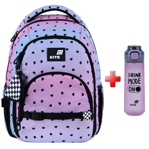Рюкзак Kite Education teens Gradient K26-905M-2  подарунок пляшка  (на зріст дитини 130-145 см)