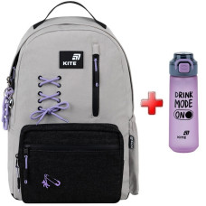 Рюкзак підлітковий Kite Romantic Minimalism K26-949L-1  подарунок пляшка Kite  зовнішні габарити 44x29,5x15
