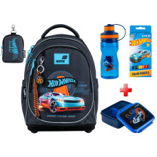 Шкільний рюкзак Kite Hot Wheels HW26-724S  подарунок ланчбокс, пляшка та олівці  зовнішні габарити 36x27x16