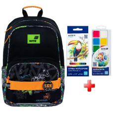 Рюкзак шкільний Kite Education Street Style K26-585M-4  подарунок фарби та олівці  (на зріст дитини 130-145 см)
