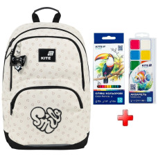 Рюкзак шкільний Kite Education Shimmer&Smile K26-585M-2  подарунок фарби та олівці  (на зріст дитини 130-145 см)