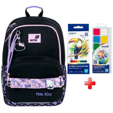 Рюкзак шкільний Kite Education Hello Kitty HK26-585M  подарунок фарби та олівці  (на зріст дитини 130-145 см)