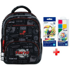 Рюкзак шкільний Kite Education Tokyo K26-773M-5  подарунок фарби та олівці  (на зріст дитини 130-145 см)