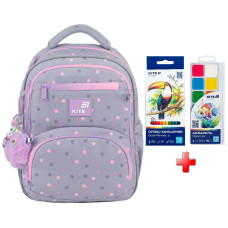 Рюкзак шкільний Kite Education Cute Monster K26-773M-3  подарунок фарби та олівці  (на зріст дитини 130-145 см)