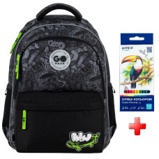 Рюкзак для школи GoPack Wow Skate GO26-182M-7  подарунок олівці  (на зріст дитини 130-145 см)